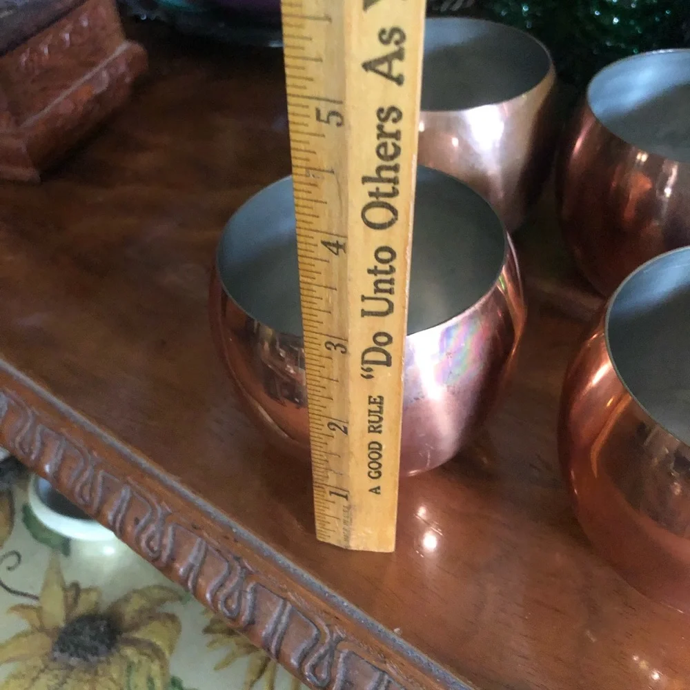 Vintage Copper Moscow Mule Cups